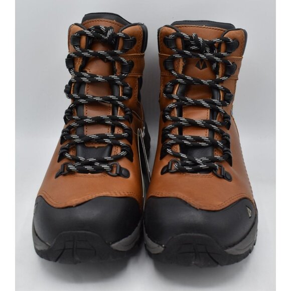 Vasque Womens 10 St. Elias FG GTX Gore-Tex Cognac Leather WP Hiking Boots - Picture 3 of 15